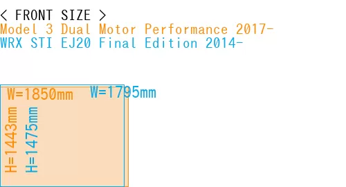 #Model 3 Dual Motor Performance 2017- + WRX STI EJ20 Final Edition 2014-